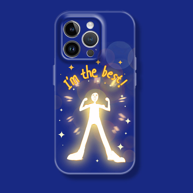 创意个性卡通正能量发光的你苹果iphone17promax适用16pro透明15plus/xs14全包菲林软壳华为小米荣耀13手机壳