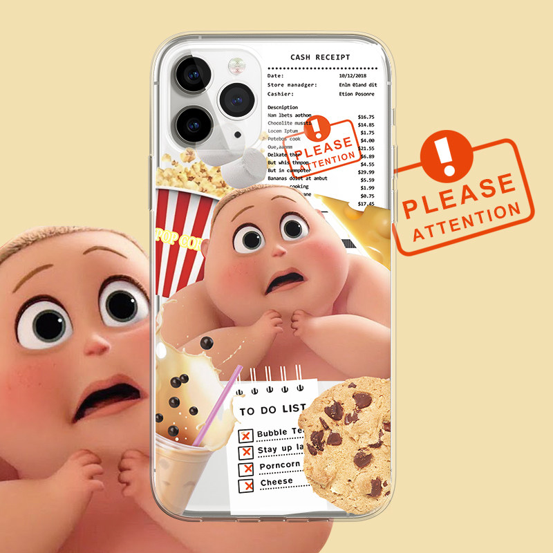 可爱苹果13卡通肥仔小胖子适用iphone13promax12min透明11p手机壳