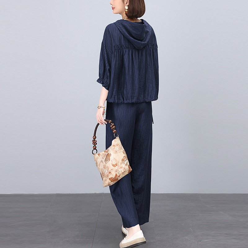 天丝面料套装女夏季薄款2025新款中年妈妈夏装洋气衬衫休闲两件套,户外/登山/野营/旅行用品,作训外套/套装/野战套装,淘宝优惠券,粉丝福利购,淘宝优惠卷