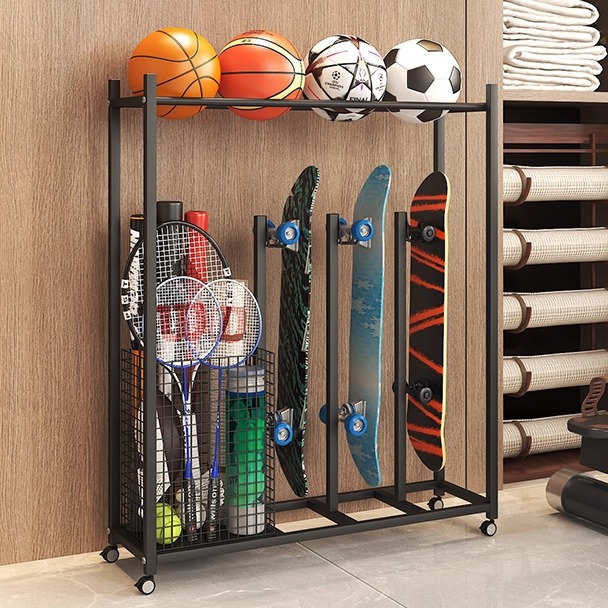 多功能滑板篮球玩具落地收纳架