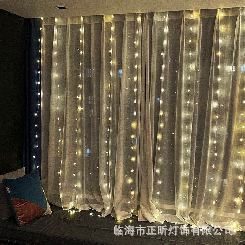 USB双用300LE铜线窗帘灯串3*3背景墙圣诞婚礼派对装饰遥控仙女灯,家装灯饰光源,其它灯具灯饰,淘宝优惠券,粉丝福利购,淘宝优惠卷