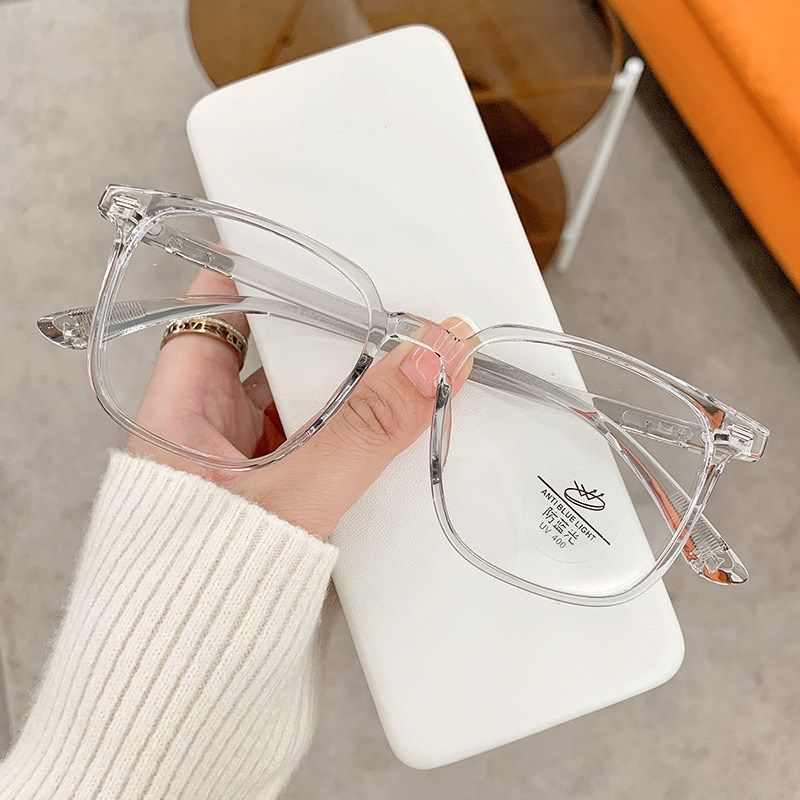 5037超轻TR90方形防蓝光眼镜韩版男潮素颜神器眼睛镜框架平光镜女