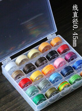 圆蜡线0.45/0.55/0.65mm手工缝纫皮革手链工艺品编织绳子配件材料