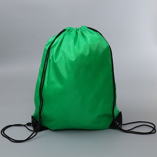 网布抽拉绳涤纶束口袋定制牛津布运动马拉松赛事收口双肩背包