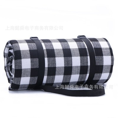 户外野餐垫 防潮垫捆绑式 红白格 防潮垫 PICNIC MAT