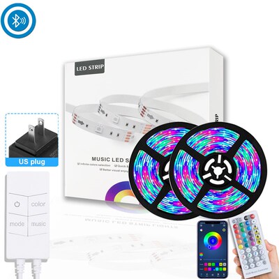 2021新款 le 2835 3528RB蓝牙智能灯带套装5050 RB七彩APP控制