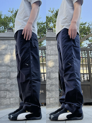 07QWER 夏季户外纯色休闲机能冲锋裤薄款三防运动百搭宽松直筒裤