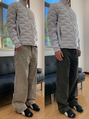 07QWER 秋季通勤小众百搭休闲长裤子男宽松直筒潮韩版冬季简约女