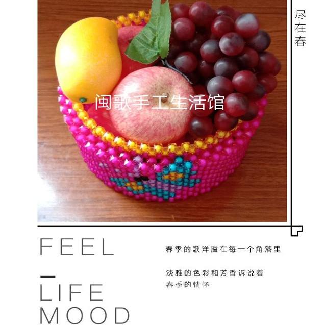 闽歌手工生活馆diy串珠亚克力珠方珠中珠圆形糖果盒材料包散珠