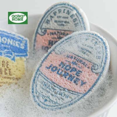 美式复古风木浆棉刷碗布家用洗碗巾抹布不沾油易清洗洗锅清洁海绵