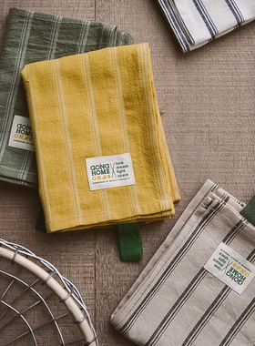 GOING HOME生活馆复古家务清洁家用厨房全棉抹布盖巾茶桌餐巾餐垫