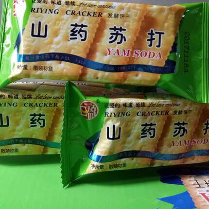 日盈山药苏打3KG整箱散装发酵饼干加防护早餐茶点零食多省包邮