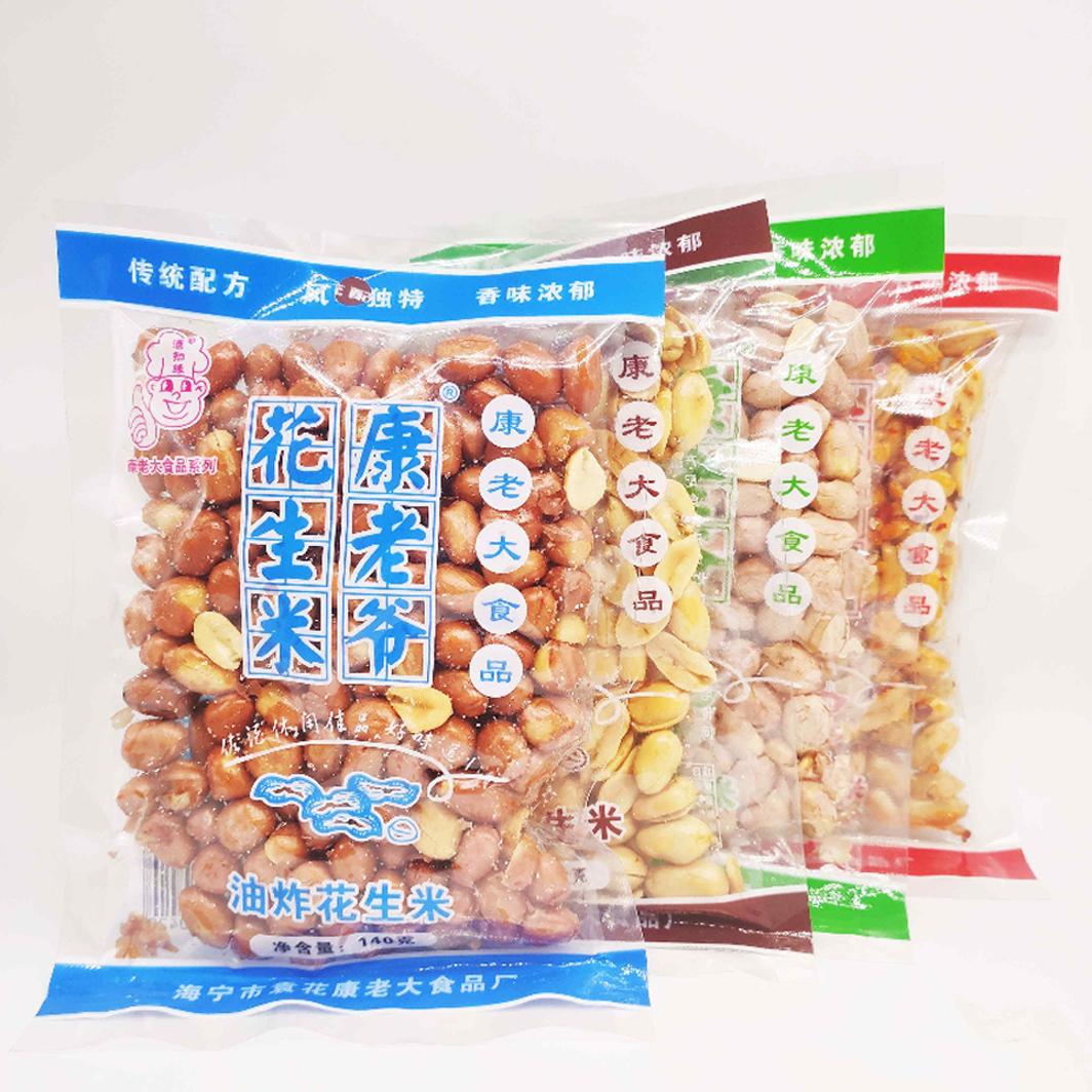 康老大花生米130g油炸麻辣脱皮