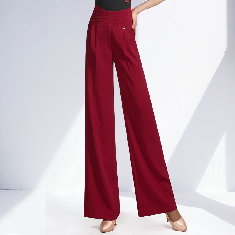 丹宝罗女裤新款交谊舞舞裤女长裤多色国标舞裤舞蹈裤跳舞练功裤子