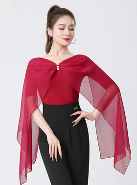 丹宝罗新款摩登舞上衣连体衣中袖拉丁舞带胸垫紫色交谊舞女舞蹈服