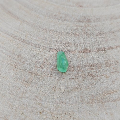 天然A货翡翠冰种果绿随行镶嵌顶珠配珠戒面一物一拍