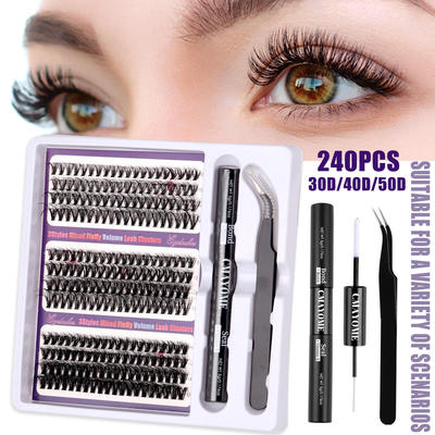 240 clusters of thick false eyelashes 30D100D浓密假睫毛30D