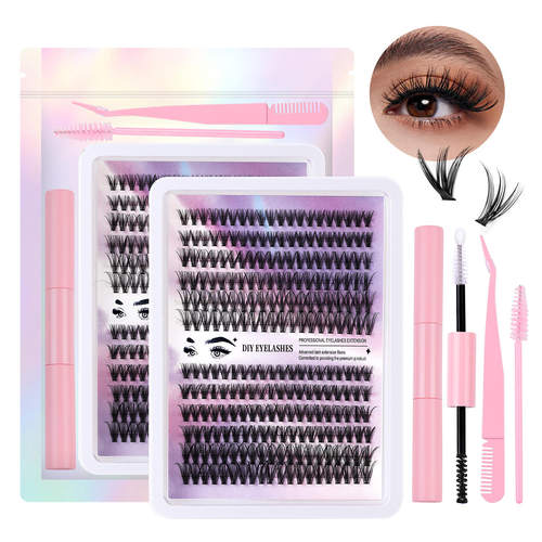 240 clusters of 3040D mixed false eyelashes 10-14mm假睫毛