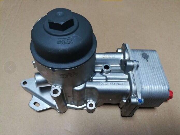 郑州日产东风御轩2.0机油格座总成机油滤芯器底座机油散热器配件