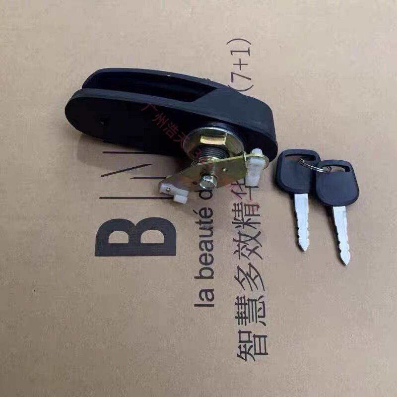 适用郑州日产纳瓦拉后盖锁机锁块 锐琪皮卡尾盖锁后货箱锁后门锁