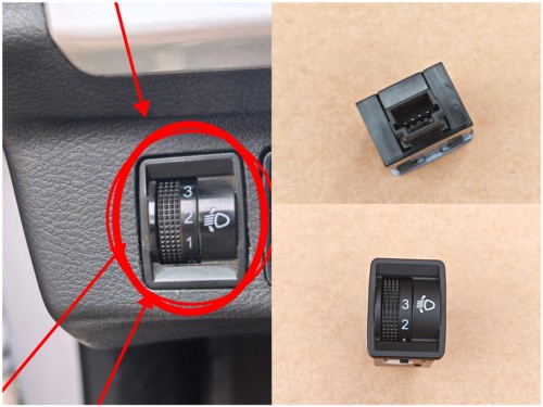 适用郑州日产锐骐6大灯开关雾灯开关转向灯开关大灯调节开关按键