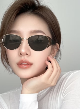 复古猫眼偏光墨镜女2025新款度假