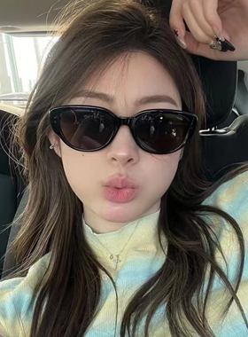 复古猫眼偏光墨镜女韩版ins网红