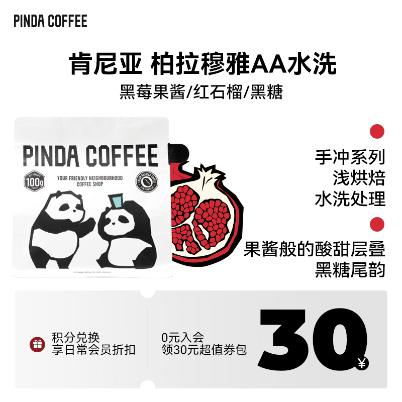 25肯尼亚涅里AA水洗手冲咖啡豆