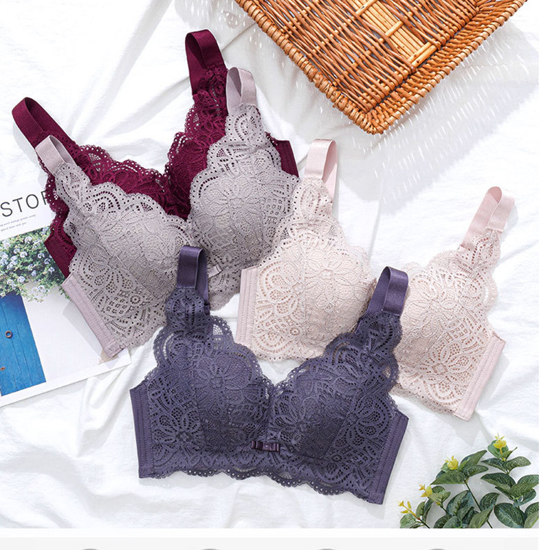 3大码泰国乳胶内衣女200斤聚拢大罩杯收副乳薄款胖mm大胸显小文胸