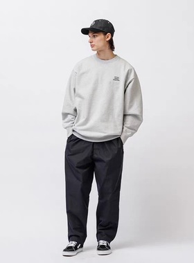 日系宽松简约WTAPS WUT SWEATER纯棉字母休闲运动套头卫衣男 25AW
