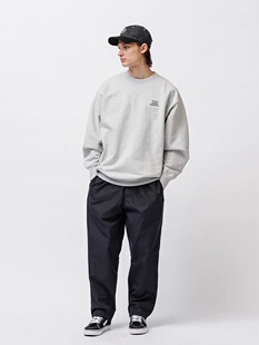 日系宽松简约WTAPS WUT SWEATER纯棉字母休闲运动套头卫衣男 25AW