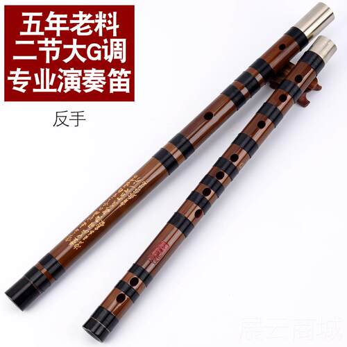 高档笛子演奏竹初笛自学专业笛横笛精制降b高入级苦竹g曲笛门a学
