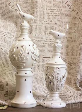 高档欧式复古小样鸟装客饰摆件家软居饰品厅电视柜板房装摆设结婚