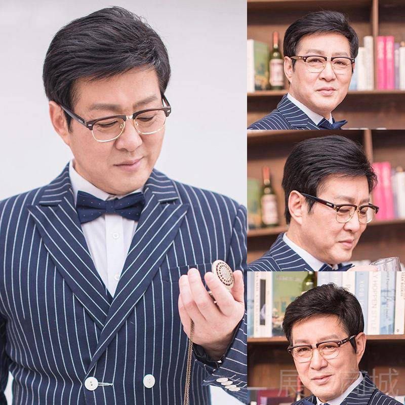 高档微分碎盖假发真发全人发中士老年真男头顶人补发片男士地中海