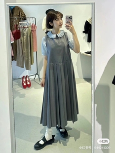 再入荷 日本贵牌A社 百褶 甜美 背心连衣裙