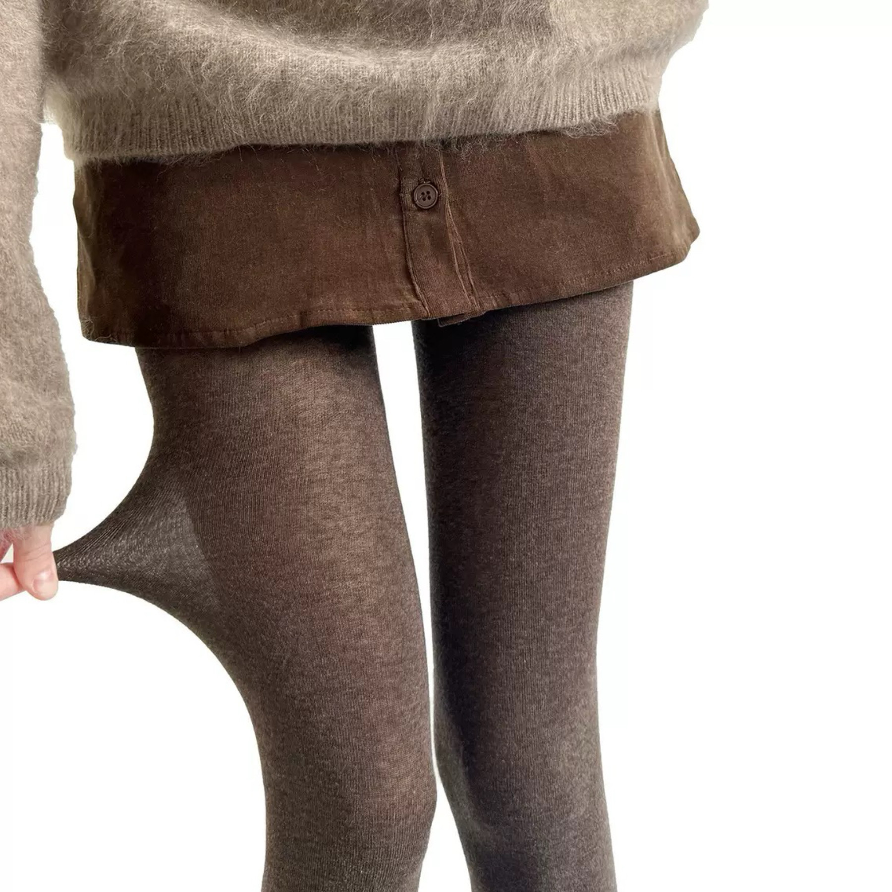 咖色微透连裤袜女秋冬美拉德显瘦外穿高级感秋冬高弹打底裤不掉档,女士内衣/男士内衣/家居服,连裤袜/打底袜,淘宝优惠券,粉丝福利购,淘宝优惠卷