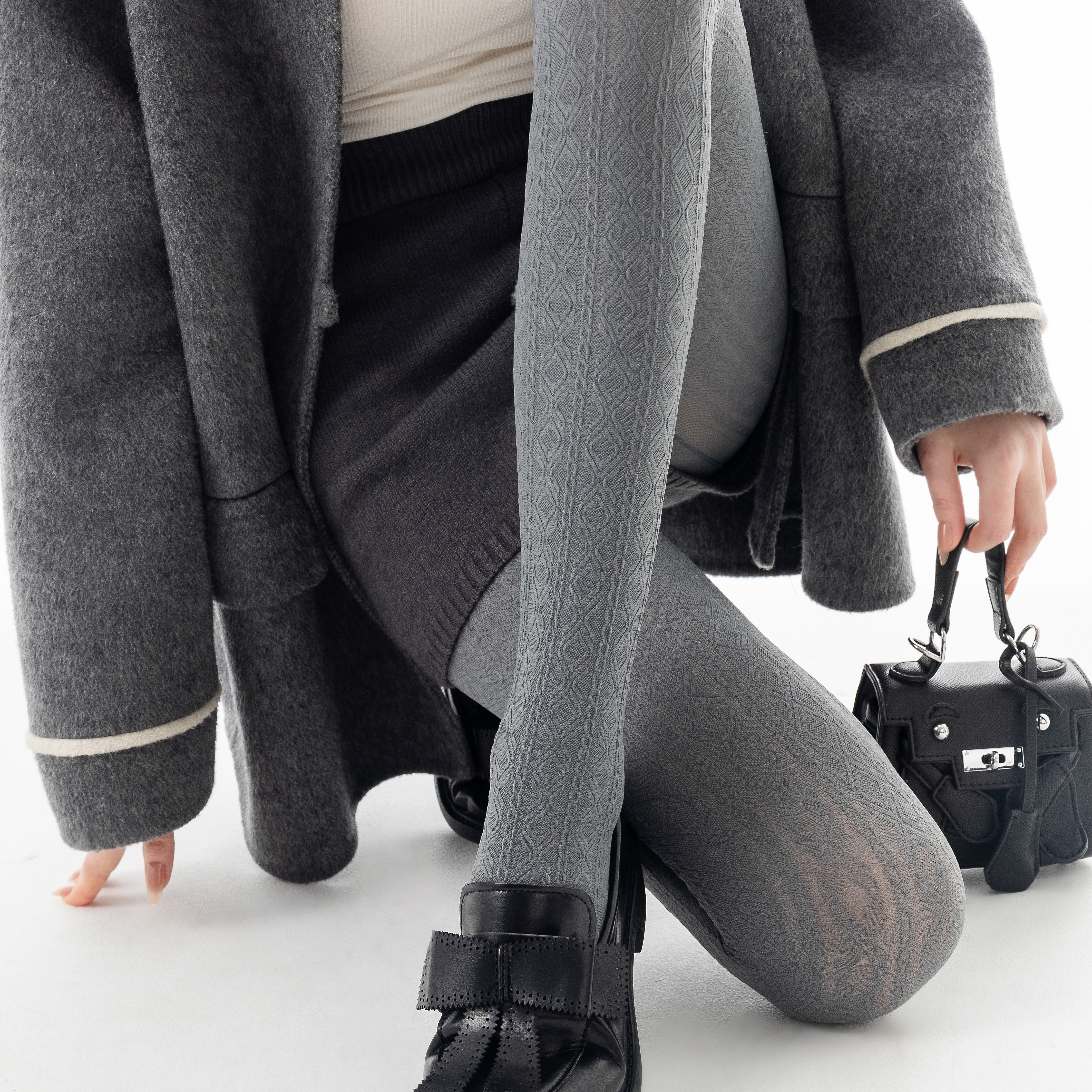 miu灰色麻花竖纹打底裤秋冬外穿高弹不掉档打底袜纯色春秋连裤袜,女士内衣/男士内衣/家居服,连裤袜/打底袜,淘宝优惠券,粉丝福利购,淘宝优惠卷