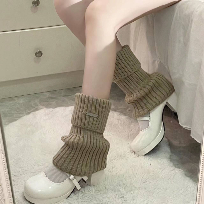 金属标袜套女秋冬保暖美拉德腿套