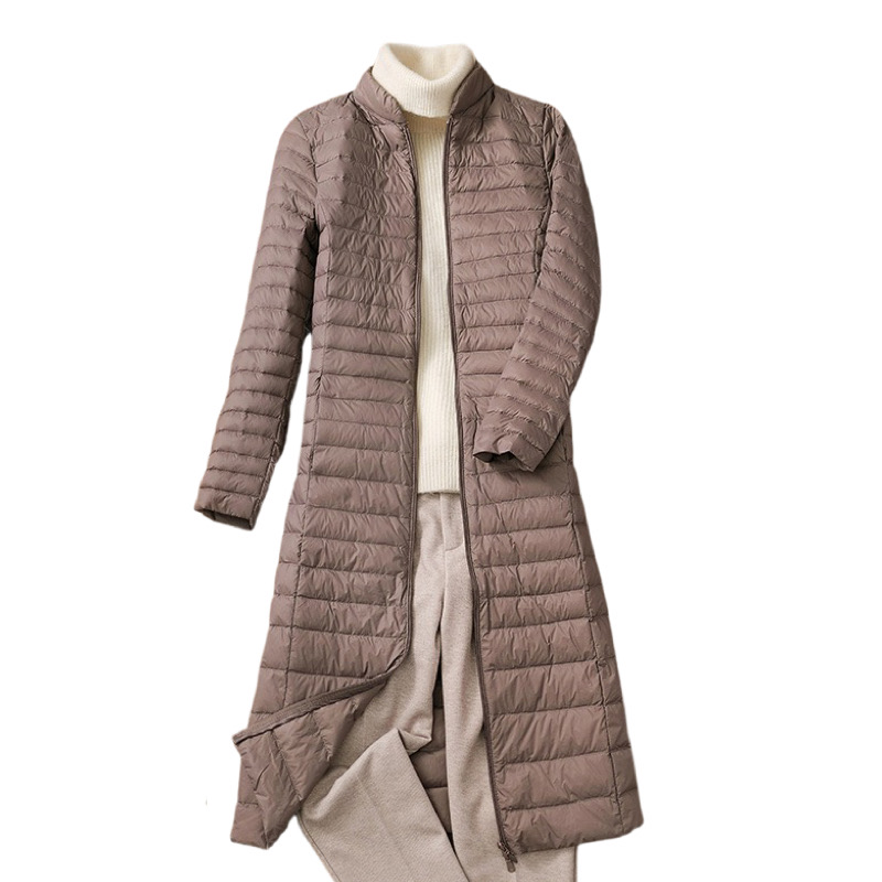 日单正品长款羽绒内搭优家立领