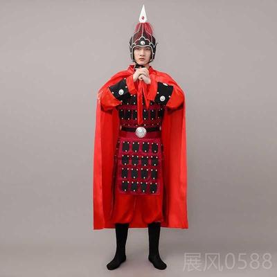 高档盔甲演汉出服三国演义飞军花岳木兰满江红赵云士兵服装武将将