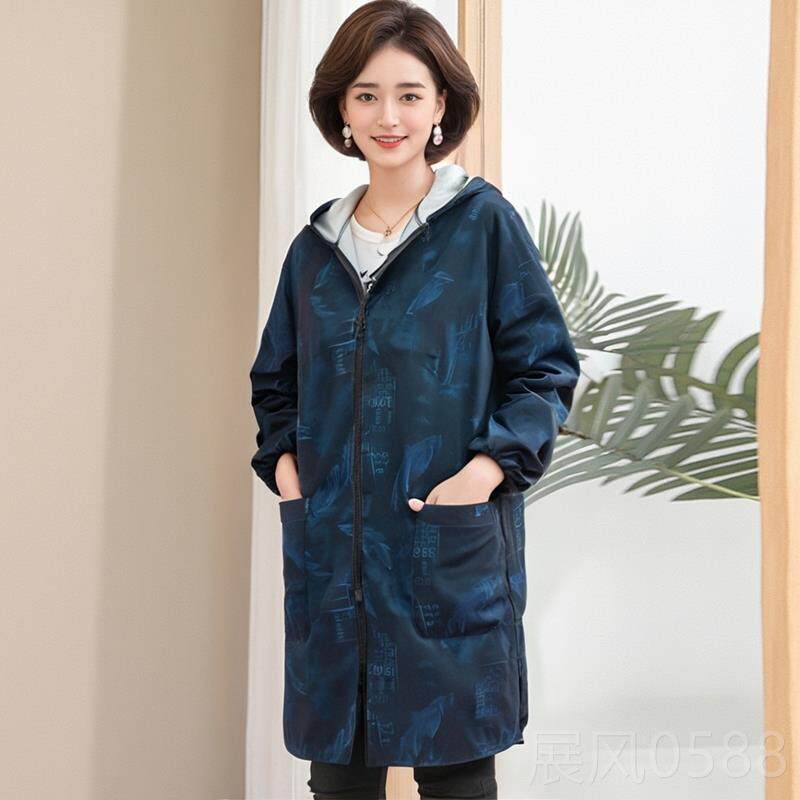 高档拉链罩衫男女女成居连人厨房长袖围裙防水罩衣帽韩式时尚家工