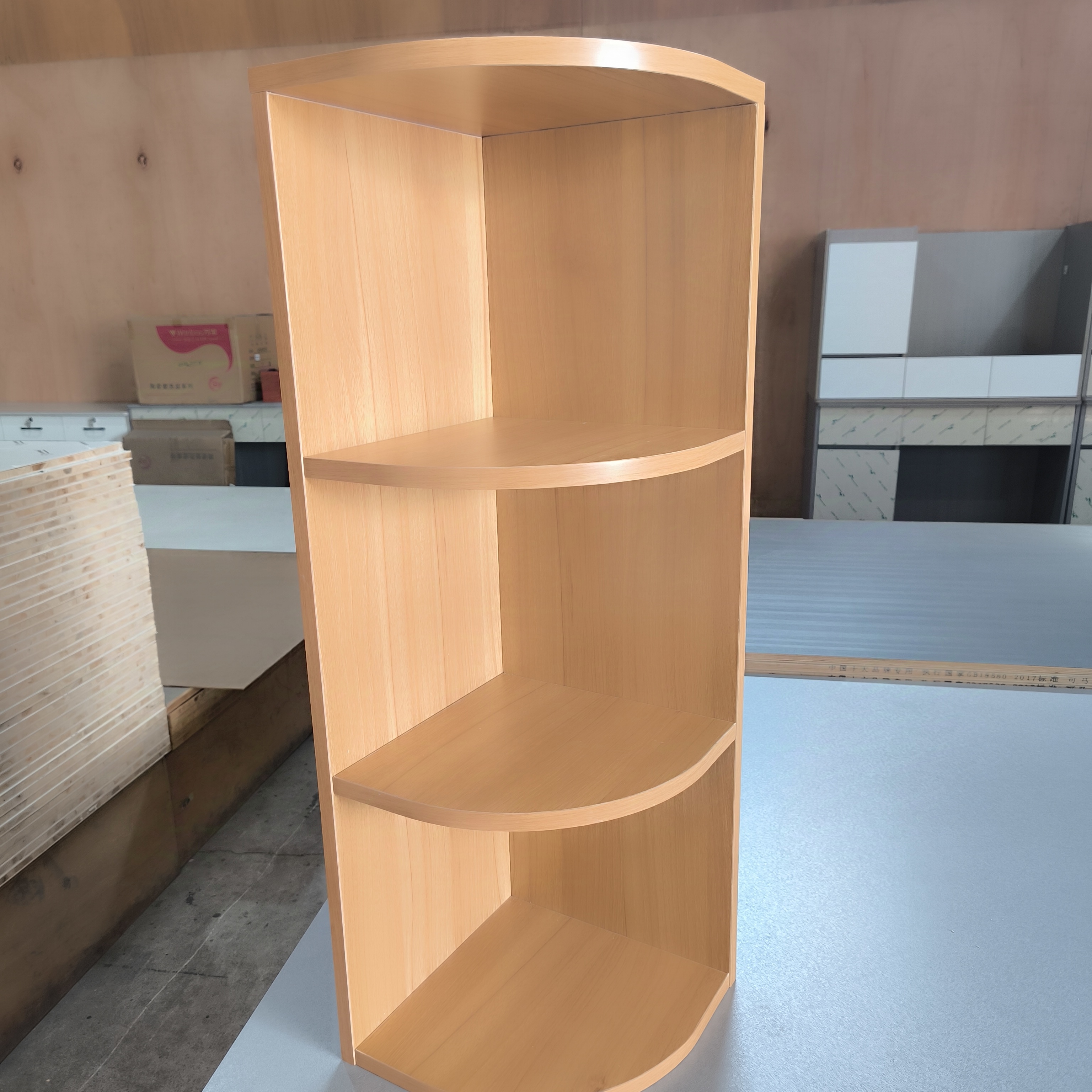 E0/Enf实木扇形弧形转角柜墙角柜健康无味环保板材18mm厚度