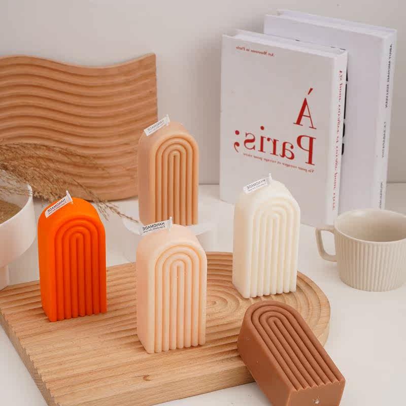 Rainbow Arch Scented Candle Silicone Mold DIY Geometry Rainb怎么看?