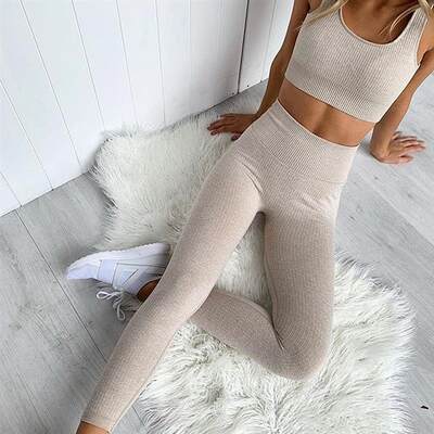 Instabay tank top belly and hip show fitness pants yoga suit