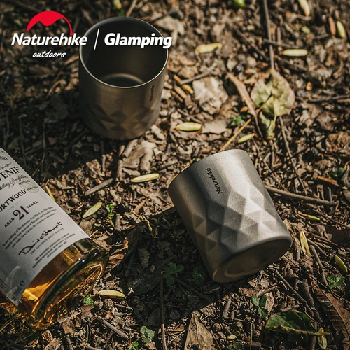 Naturehike Novas Titanium Cup Pure Titanium Outdoor Field Camp Pertable Anti -Stamdable Cold Water Cup
