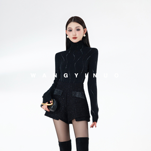 款 2025冬季 时尚 休闲百搭修身 高领打底上衣 MD依诺 长袖 温柔暖栖