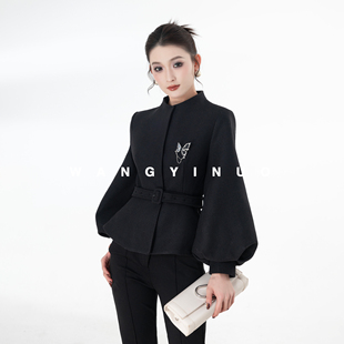 保暖名媛加厚长袖 MD依诺 设计感时尚 2026新款 呢子外套 小调协奏