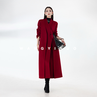 MD依诺【芬兰漫雪】2025冬季款时尚显瘦气质保暖羊毛保暖长款外套