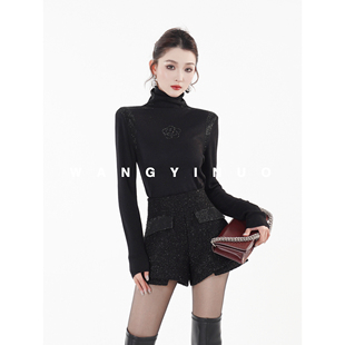 珍珠女王 长袖 2025冬款 修身 毛针织羊毛上衣 显瘦百搭时尚 MD依诺