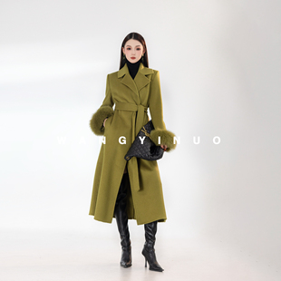 厚款 2025冬季 老钱风百搭显瘦名媛羊毛大衣外套 香肩捕手 MD依诺